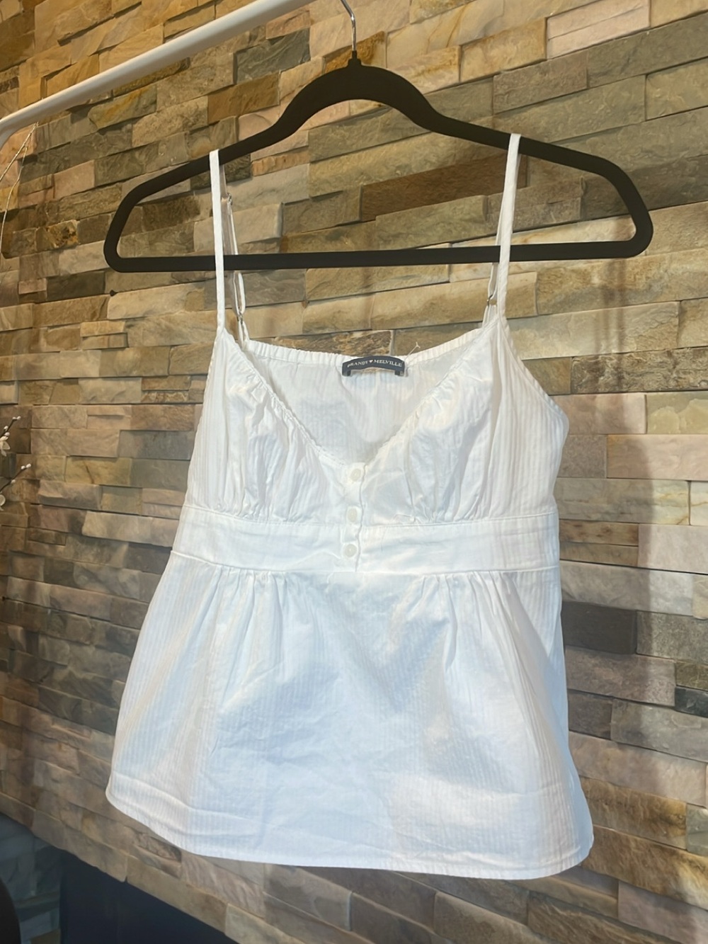 BRANDY MELVILLE White Babydoll top
